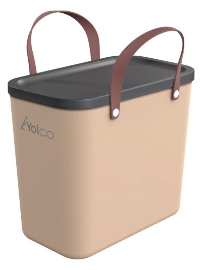 Shopper in plastica Albula Yolco 25 LT con coperchio